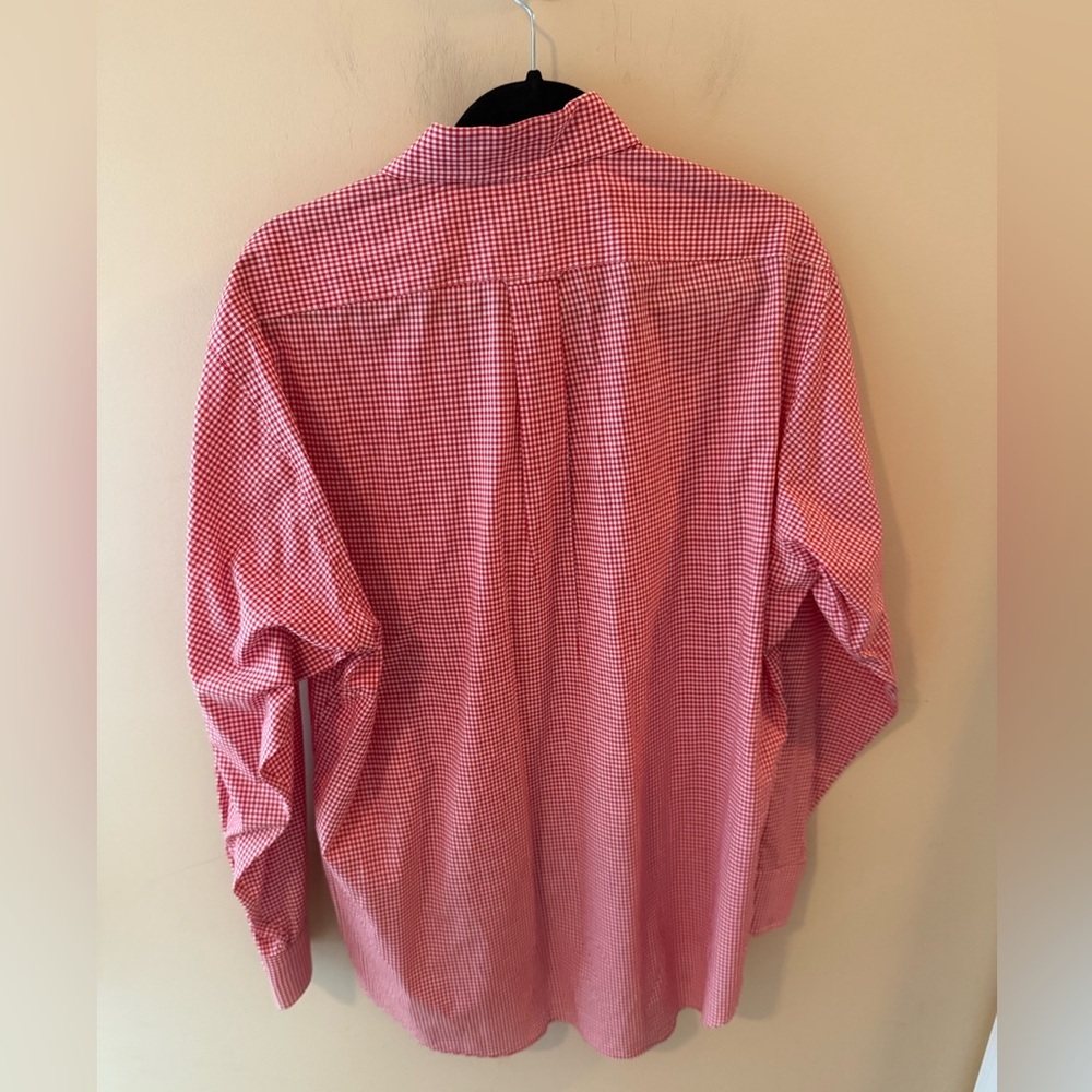 Facconable Red Gingham Cotton Button Down Shirt D… - image 2